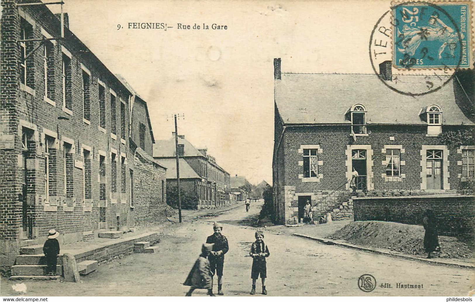 NORD  FEIGNIES Rue De La Gare - Feignies