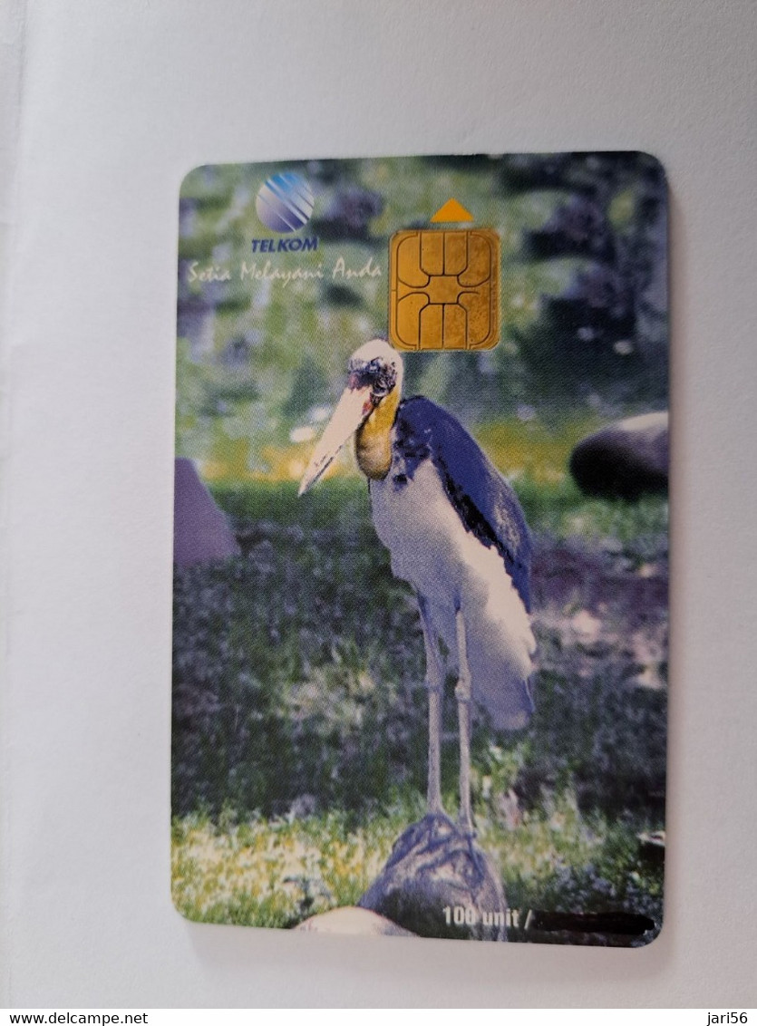 INDONESIA CHIPCARD 100 UNITS  BIRD / STORCH /SETIA MELAYARI ANDA      Fine Used Card   **11013 ** - Indonesien