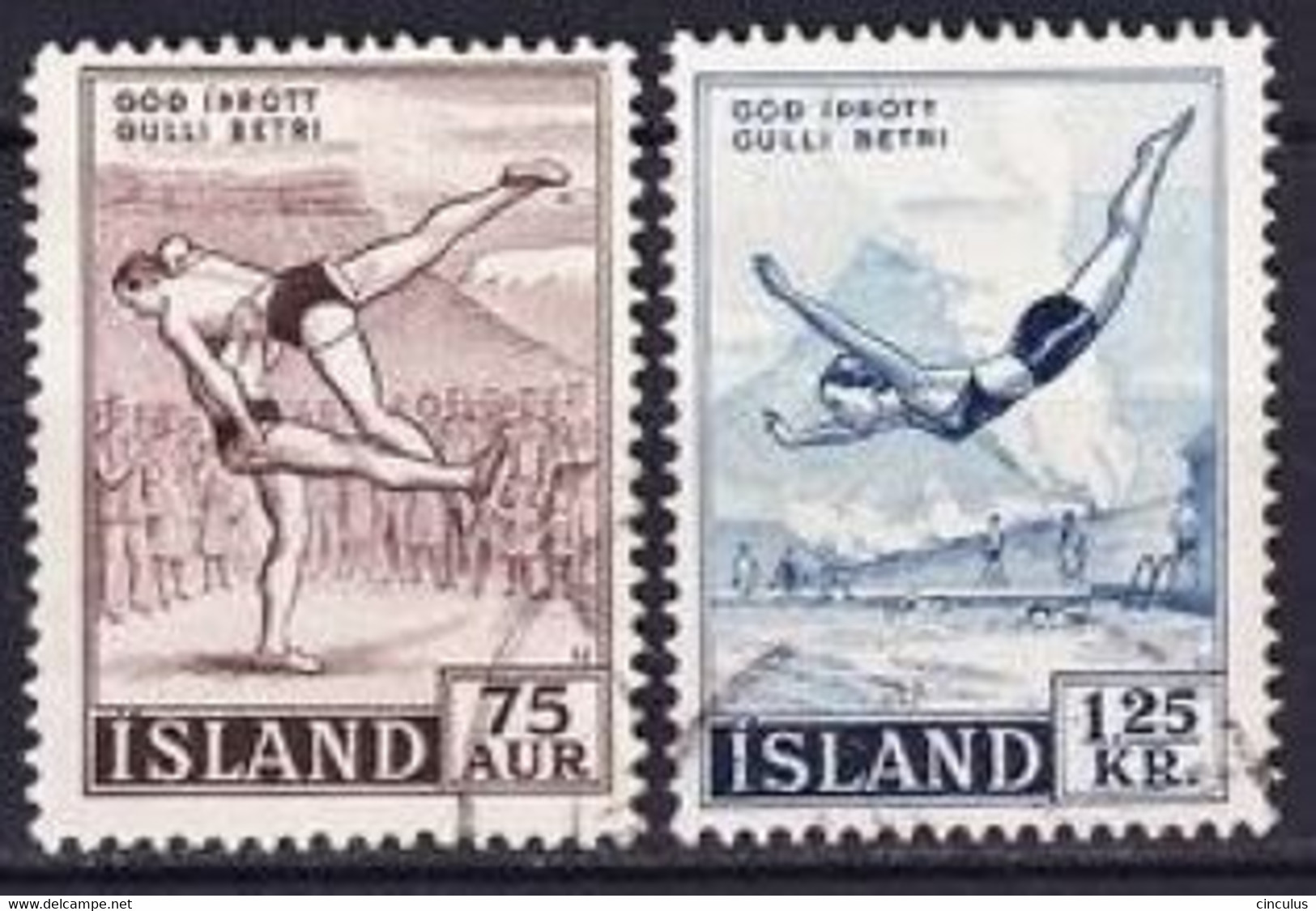 1955. Iceland. Sport. Used. Mi. Nr. 298-99 - Oblitérés