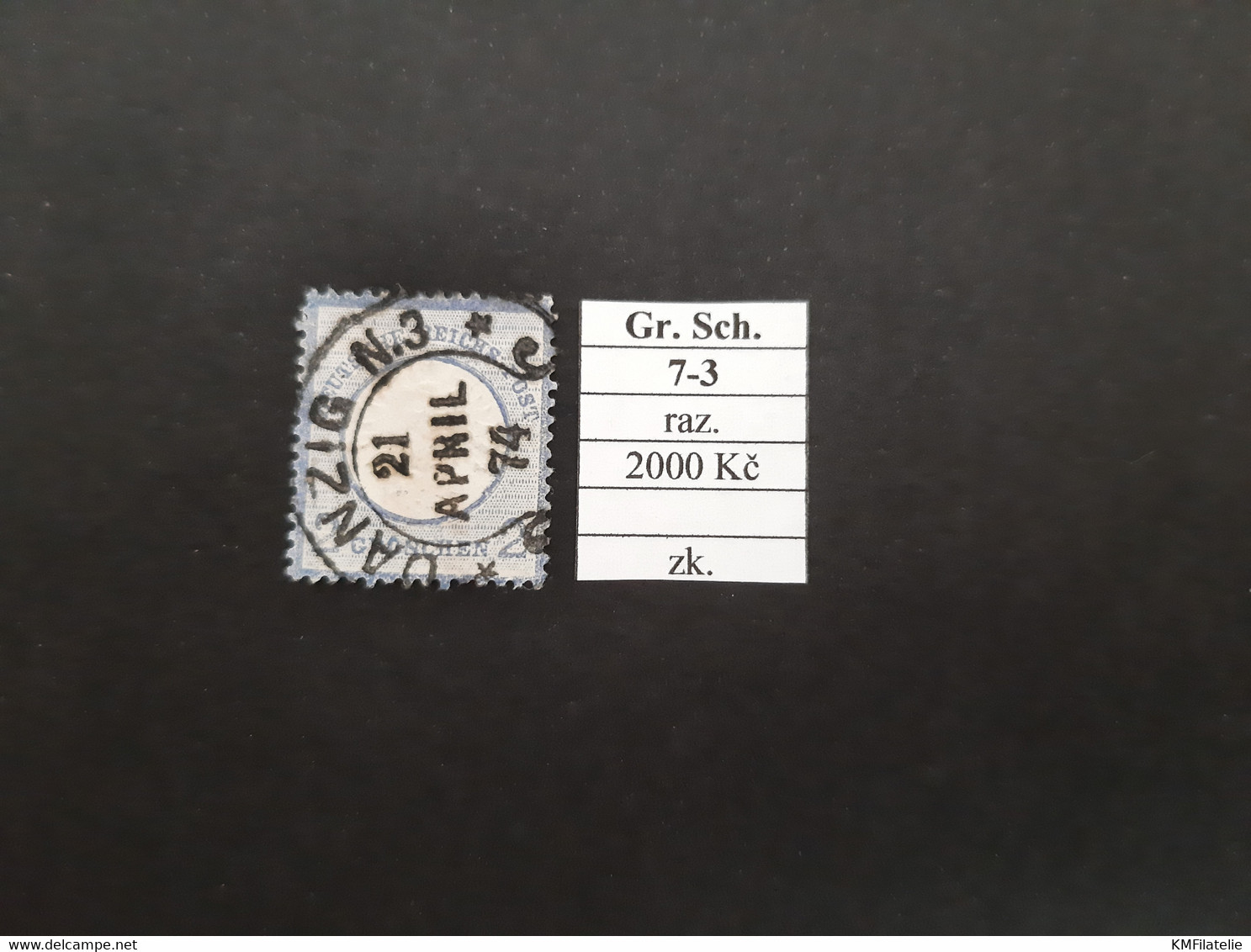 Hufeisenstempel 7-3 Gr. Schild Used Expertized - Usati