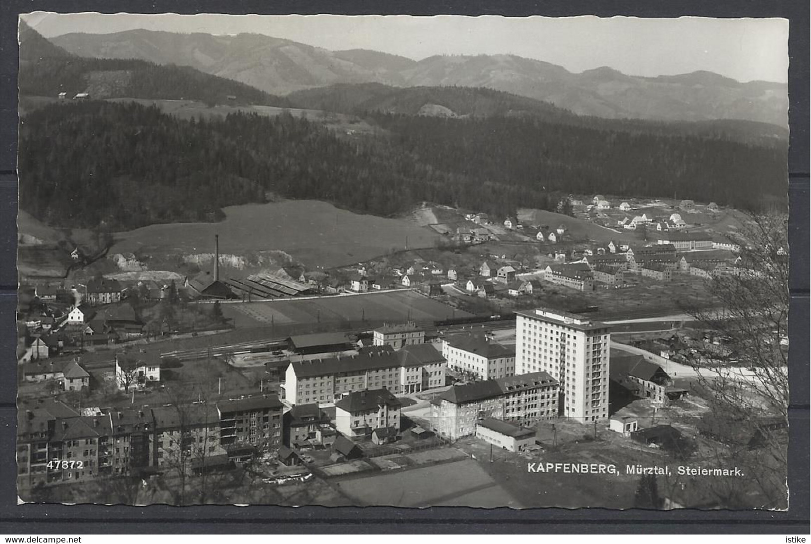 Austria, Kapfenberg, Aerial View,  By Ledermann, Real Photo, 1963. - Kapfenberg