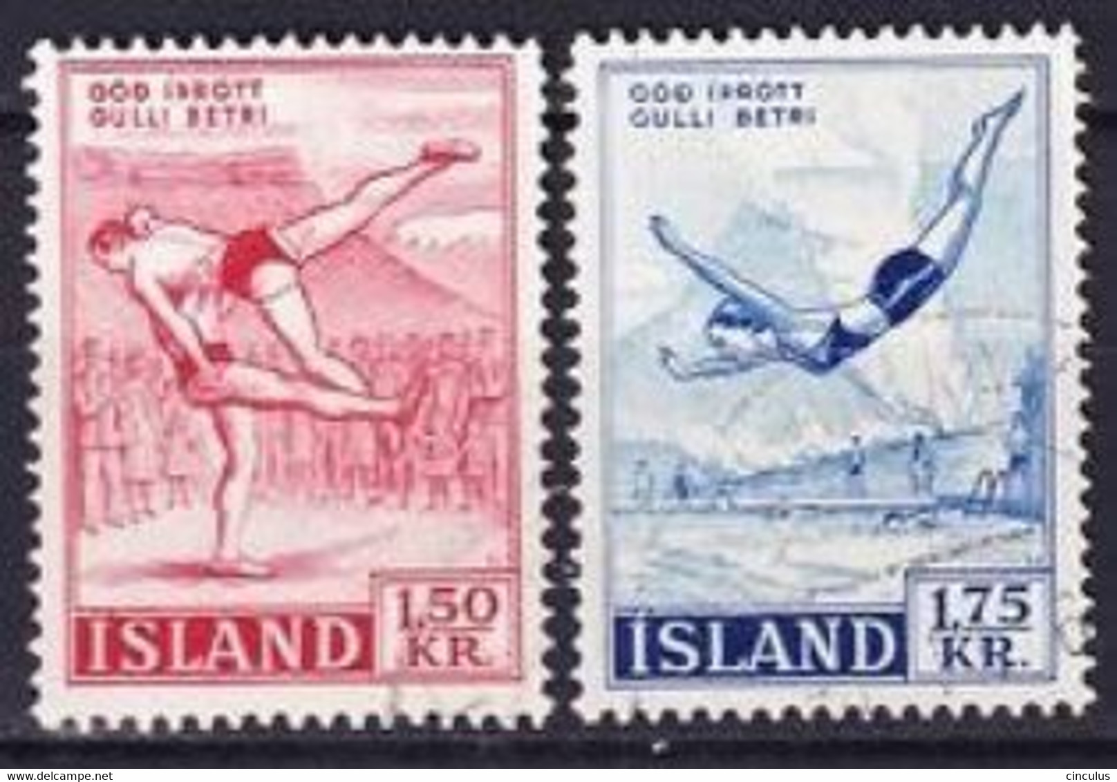 1957. Iceland. Sport. Used. Mi. Nr. 314-15 - Oblitérés