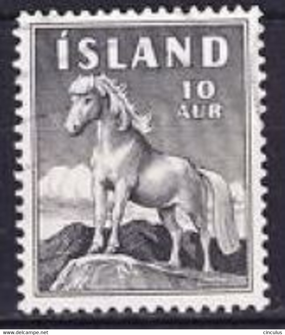 1958. Iceland. Icelandic Horse (Equus Ferus Caballus). 10 A. Used. Mi. Nr. 325 - Oblitérés