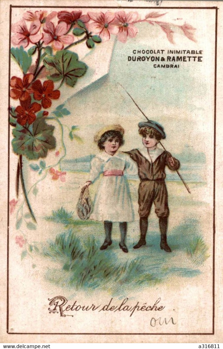 Chromo Chocolat Duroyon Ramette Retour De La Pêche - Duroyon & Ramette