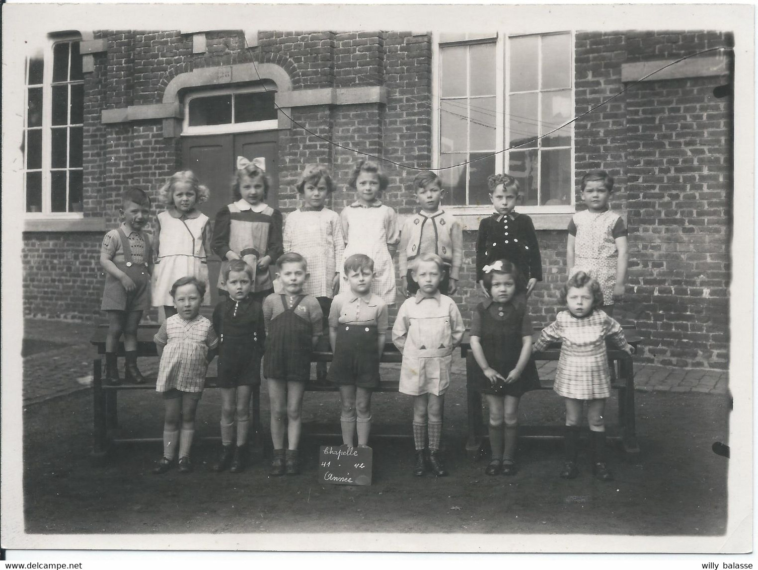 Photo Ecole élèves 1941/42 - Chapelle-lez-Herlaimont