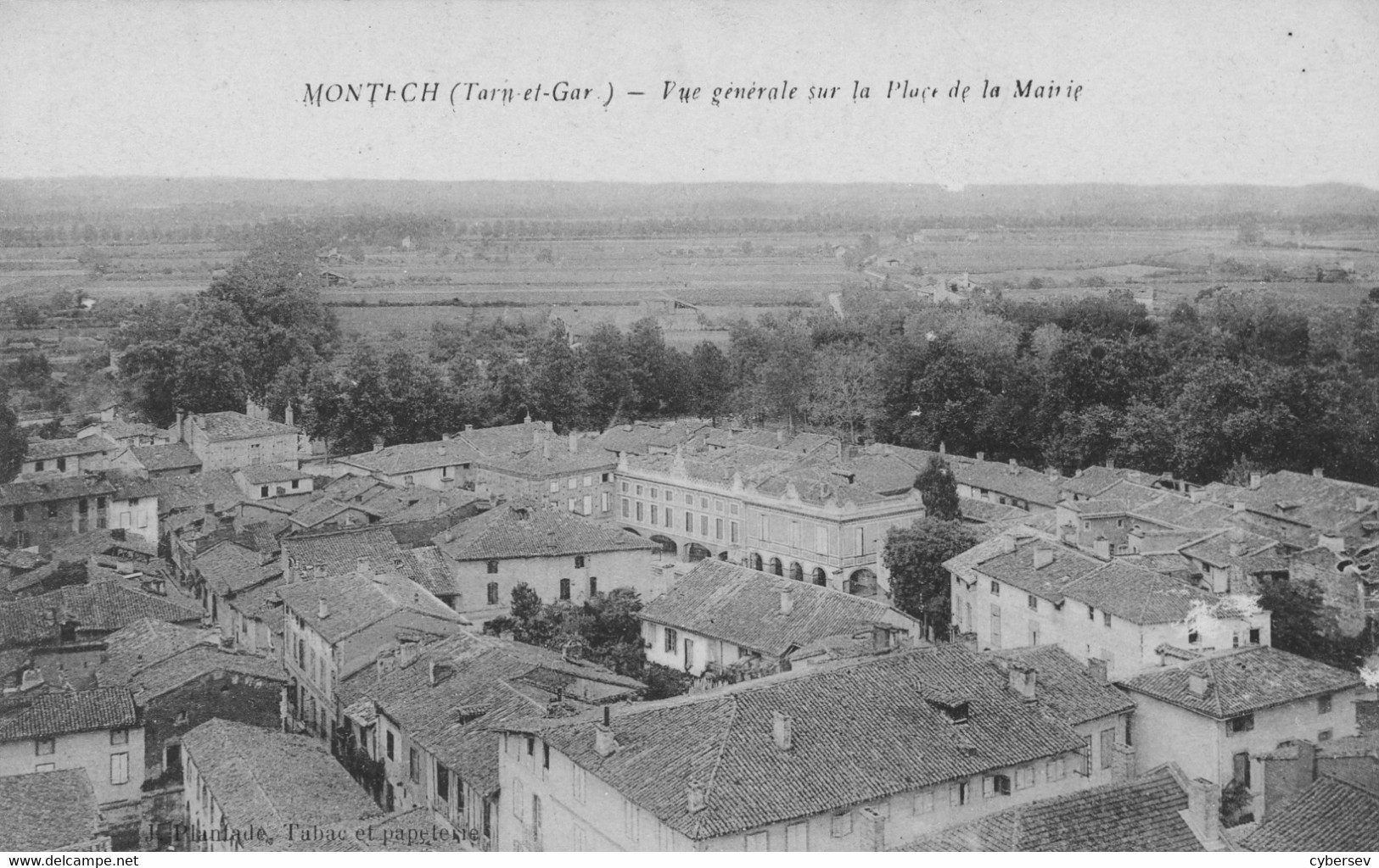 MONTECH - Vue Générale Sur La Place De La Mairie - Montech