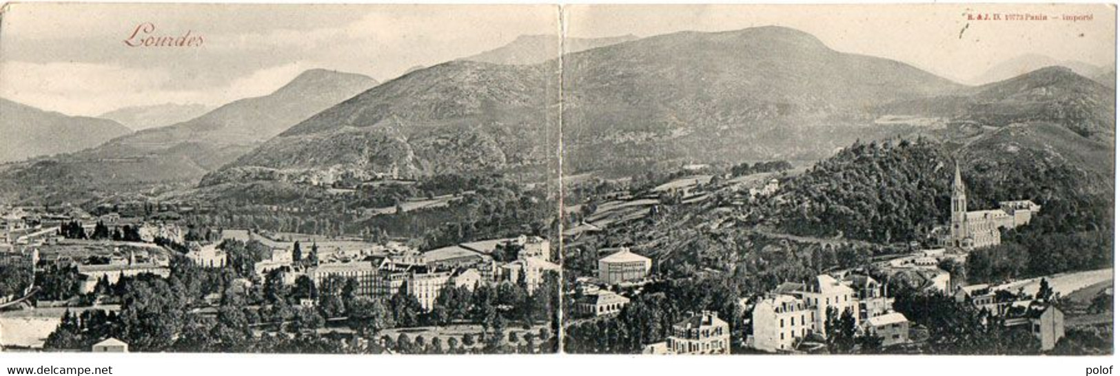 LOURDES - Carte Panoramique à 2 Volets - Panorama  (123983) - Lourdes