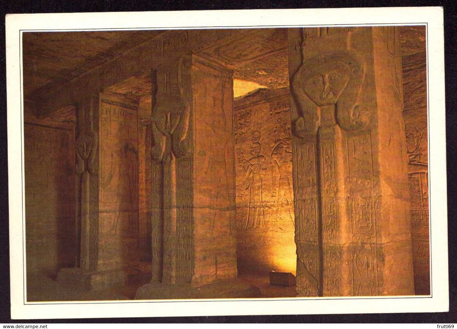 AK 077153 EGYPT - Abu Simbel The Great Harthir Pillar Hall - Tempel Von Abu Simbel