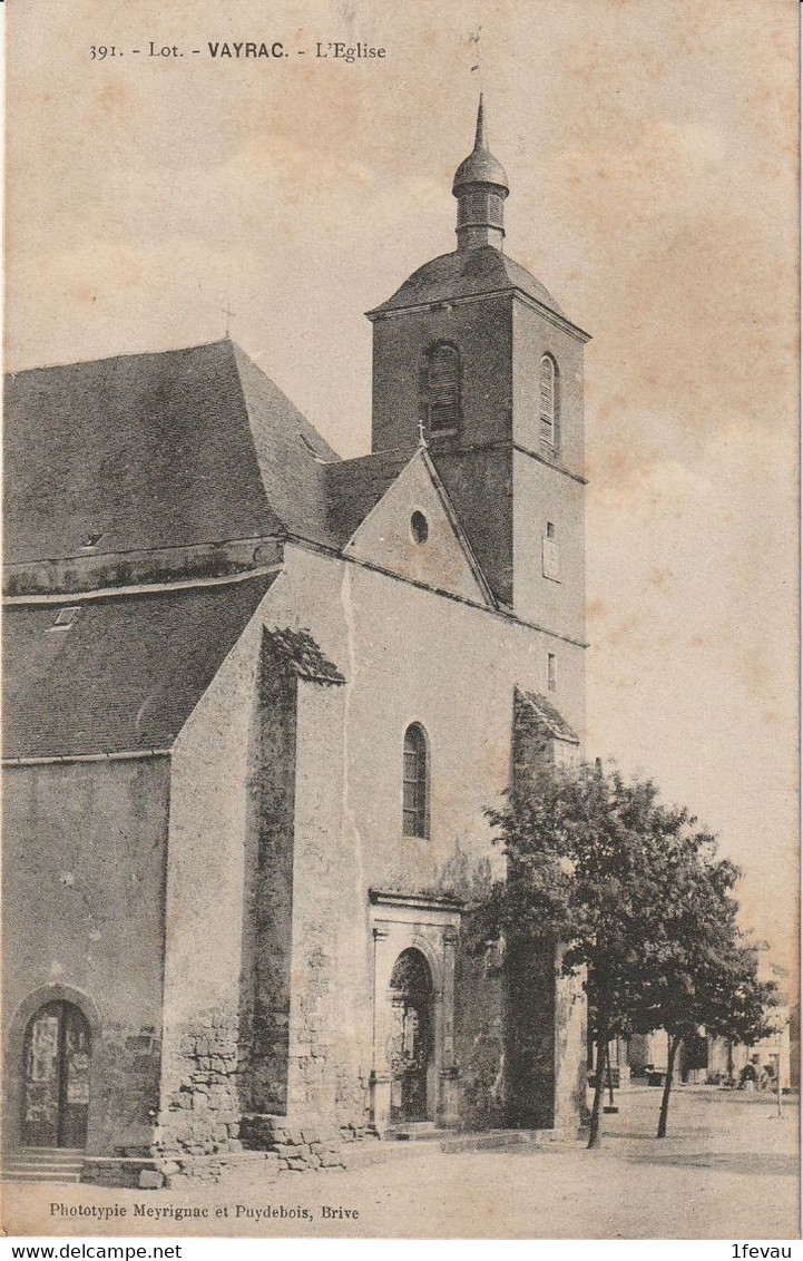 CPA (46 Lot) Vayrac L'église Cliché Rare - Vayrac