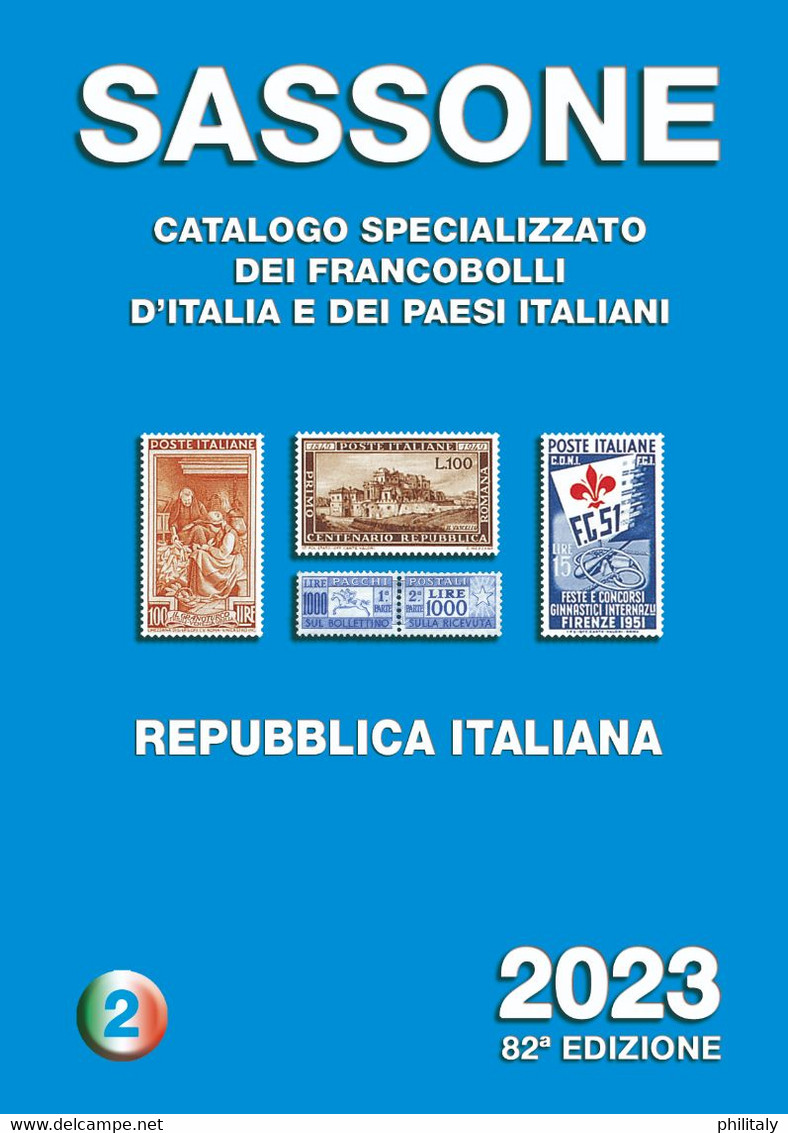 Sassone 2023 Volume 2 Catalogo Francobolli Italiani Nuovo - Vedi Foto - Italia