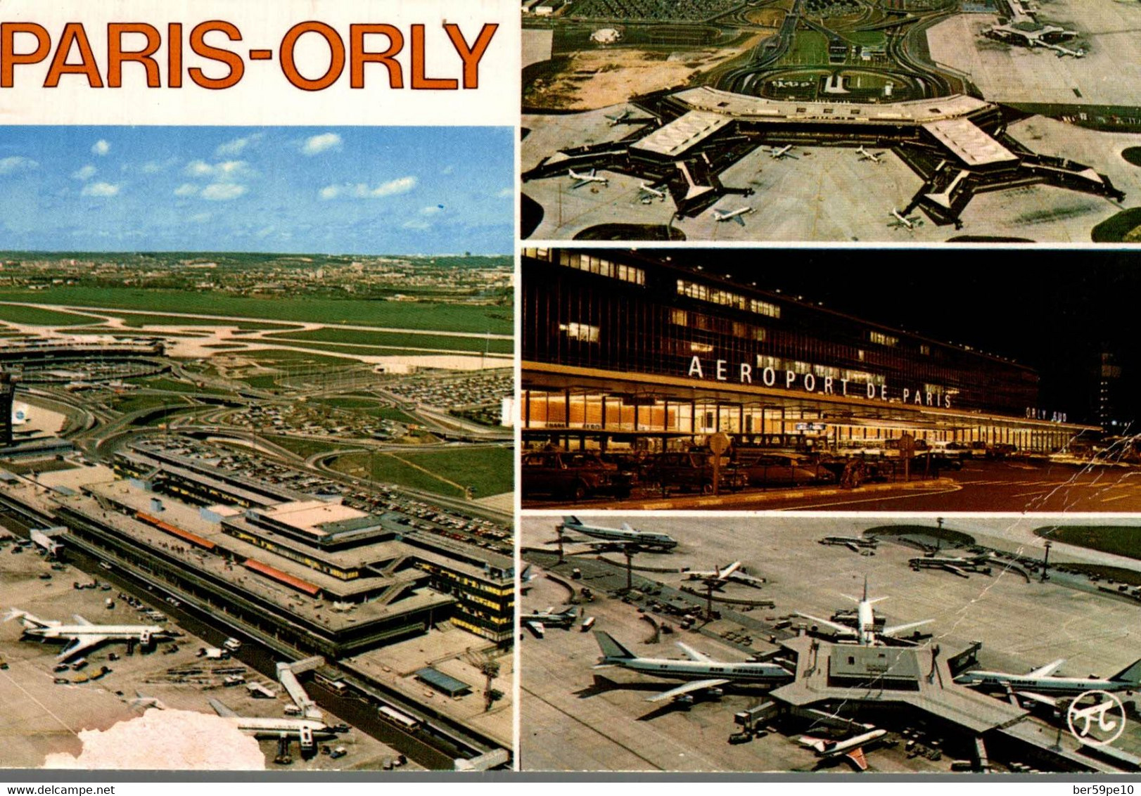 75 AEROPORT DE PARIS ORLY LES AEROGARES SUD ET OUEST MULTI VUES - Aeronáutica - Aeropuerto