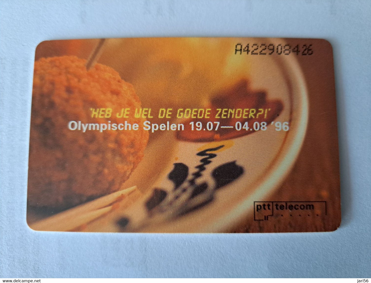 NETHERLANDS CHIPCARD  HFL 10,00   /OLYMPICS/ ATLANTA   Used Card  ** 11088 ** - öffentlich