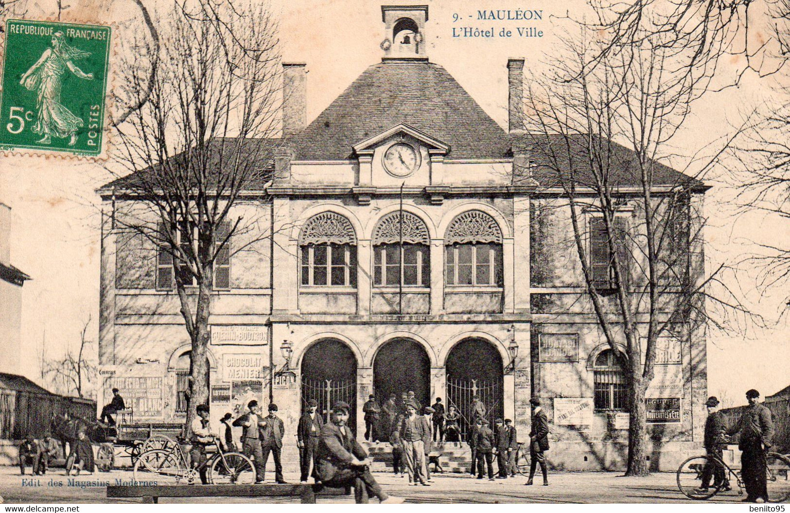 CPA De MAULEON - L'Hôtel De Ville. - Mauleon Licharre