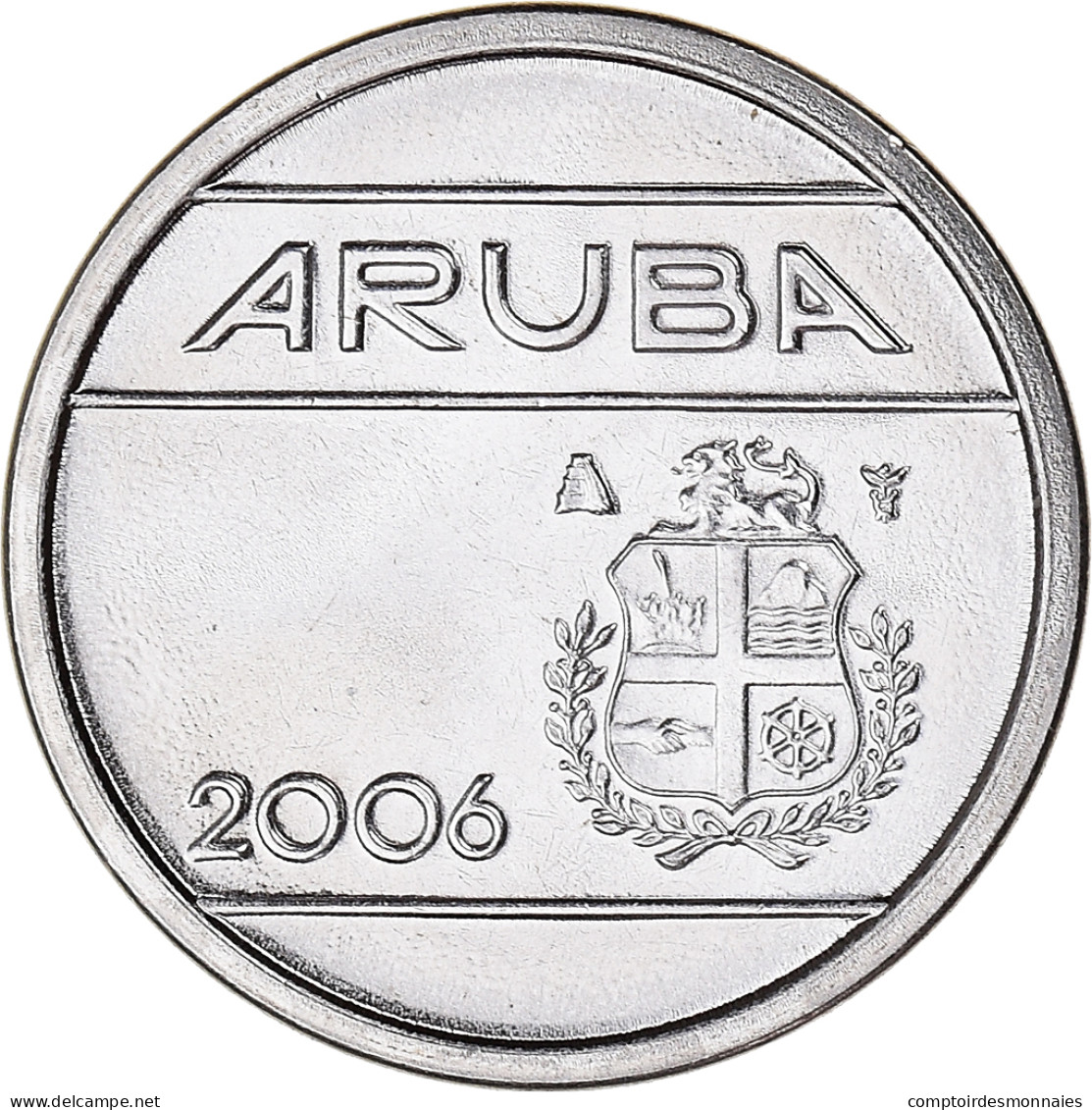Monnaie, Aruba, Beatrix, 5 Cents, 2006, Utrecht, SPL, Nickel Bonded Steel, KM:1 - Aruba