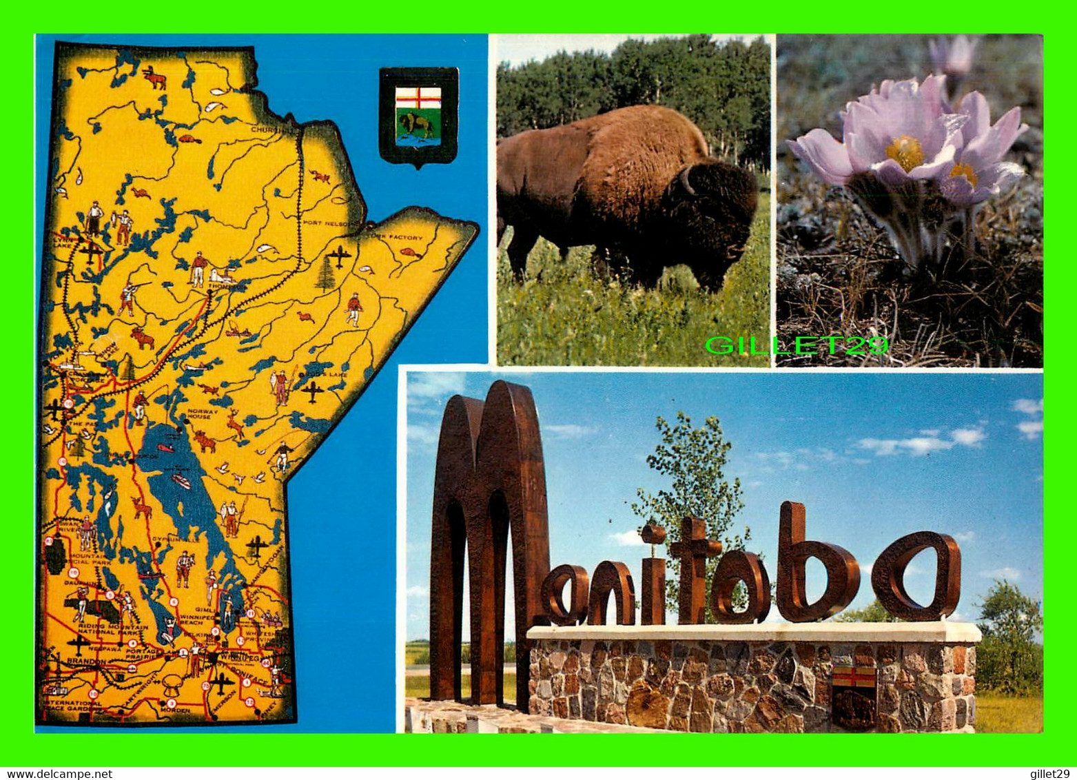 MANITOBA - 5 MULTIVUES - MAP -  TERENCE J. FOWLER PHOTOGRAPHY - - Andere & Zonder Classificatie