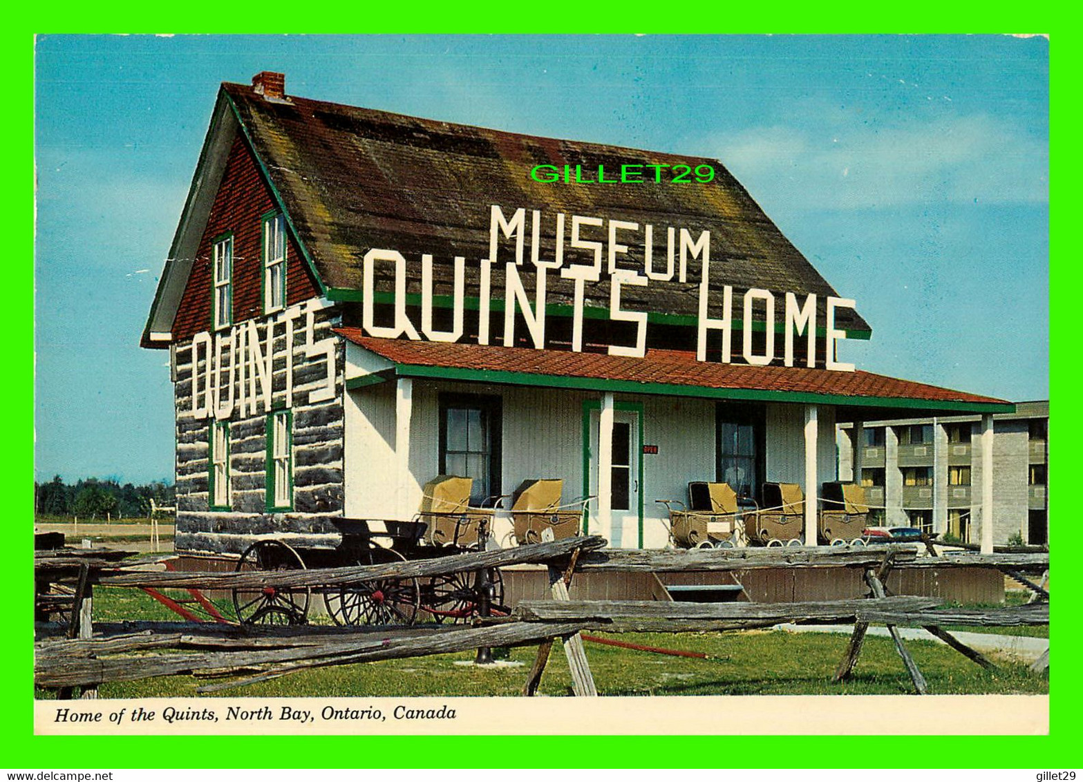 NORTH BAY, ONTARIO - HOME OF THE QUINTS - THE DIONNE HOME MUSEUM  WILSON'S SUPERB - - North Bay