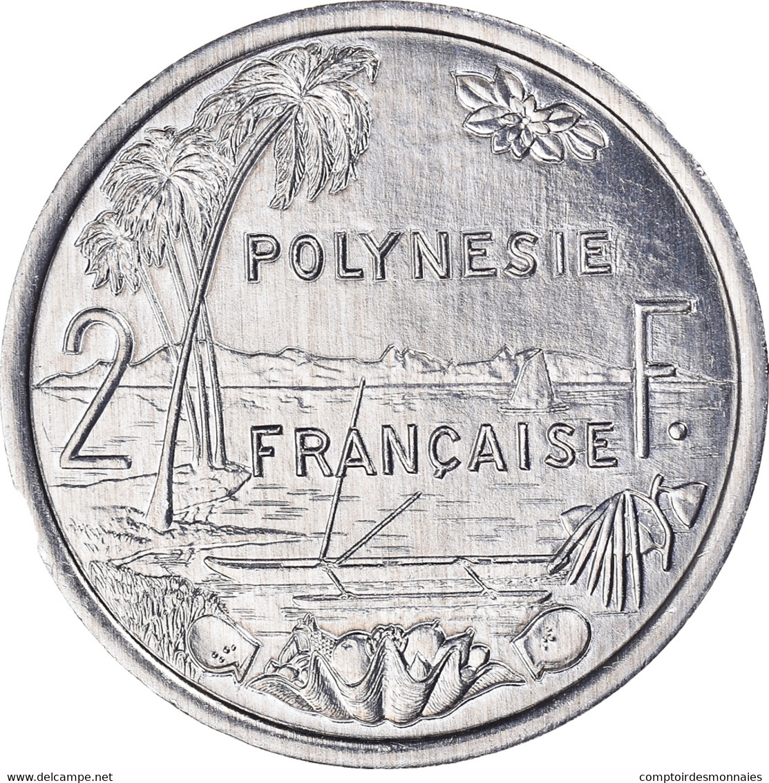 Monnaie, Polynésie Française, 2 Francs, 2004, Paris, SPL+, Aluminium, KM:10 - Frans-Polynesië