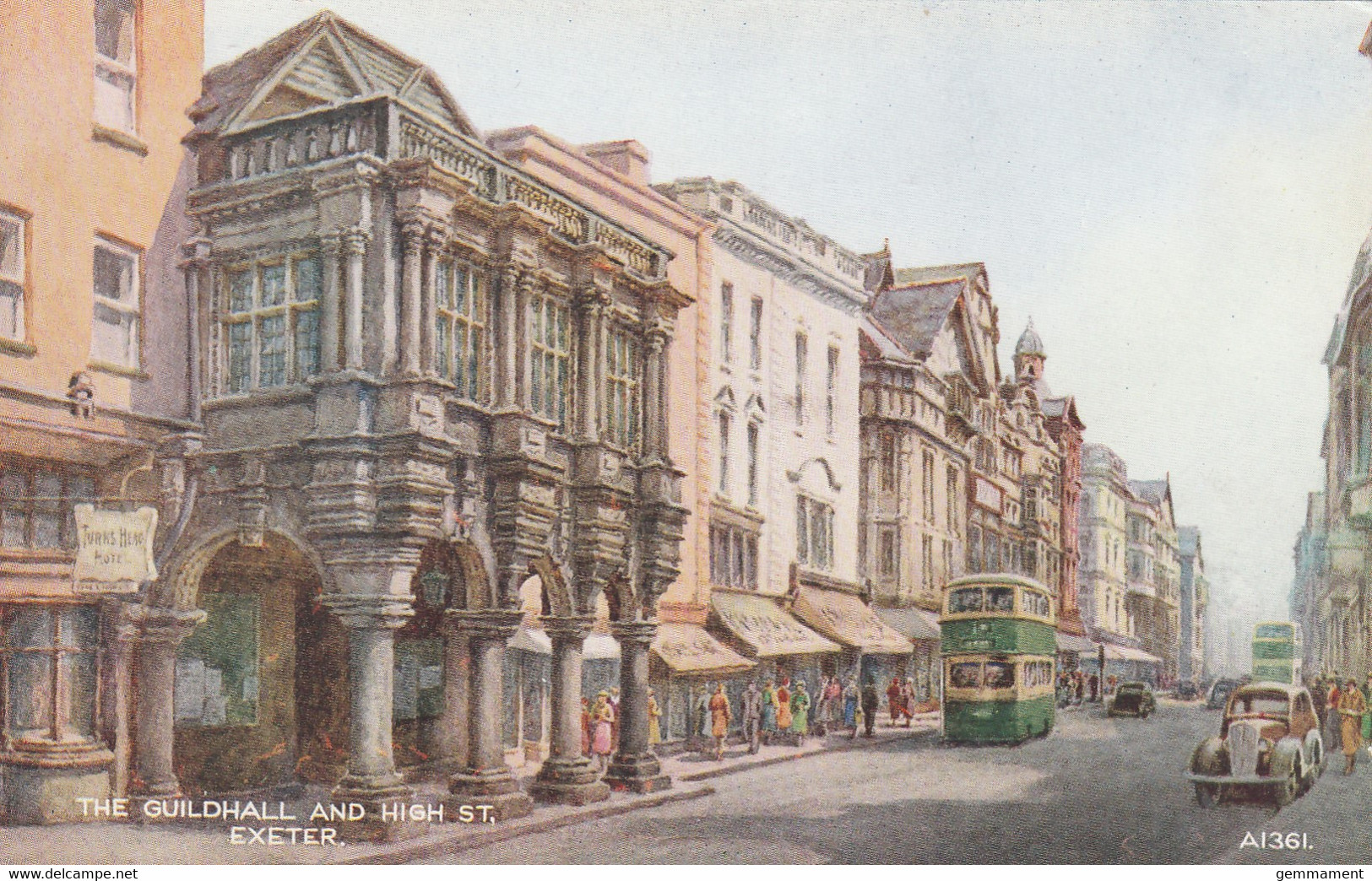 EXETER -THE GUILDHALL AND HIGH STREET - Exeter