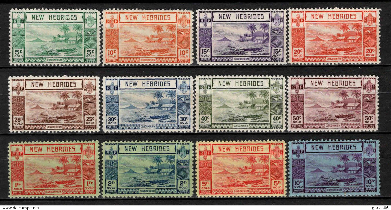 Nouvelles Hébrides - 1938   - N° 112 à 123  - Neuf * / MLH - Unused Stamps