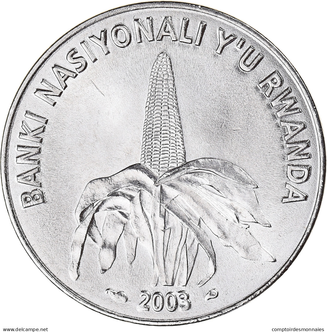 Monnaie, Rwanda, 50 Francs, 2003, Paris, SPL, Nickel Plaqué Acier, KM:26 - Rwanda