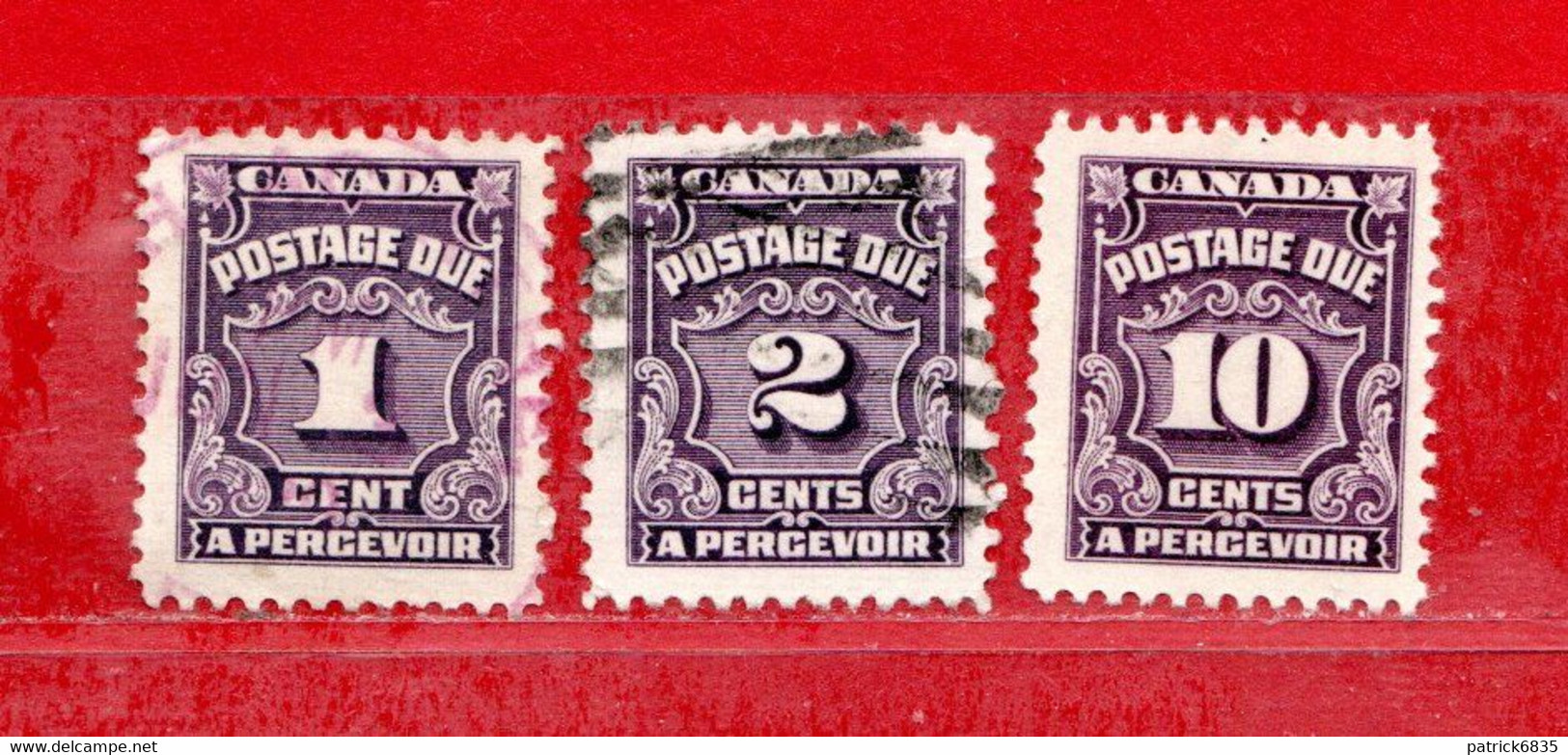 (Us2) Canada ° - 1935 - TAXE - Postage Due.  Yv. 14-15-20. Used. - Strafport