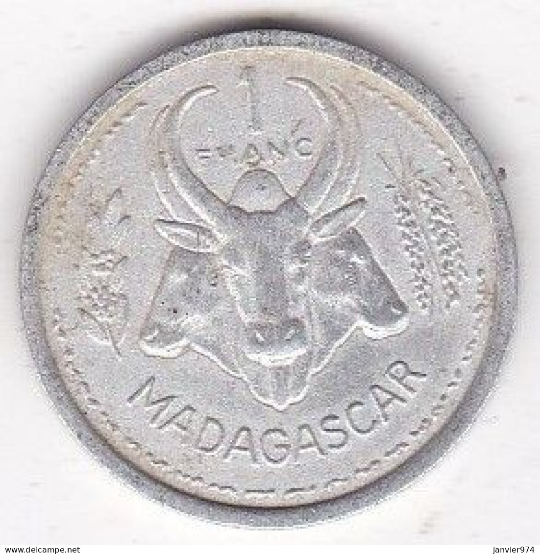 Madagascar Union Française , 1 Franc 1958 Chouette , En Aluminium , Lec# 99 - Madagaskar