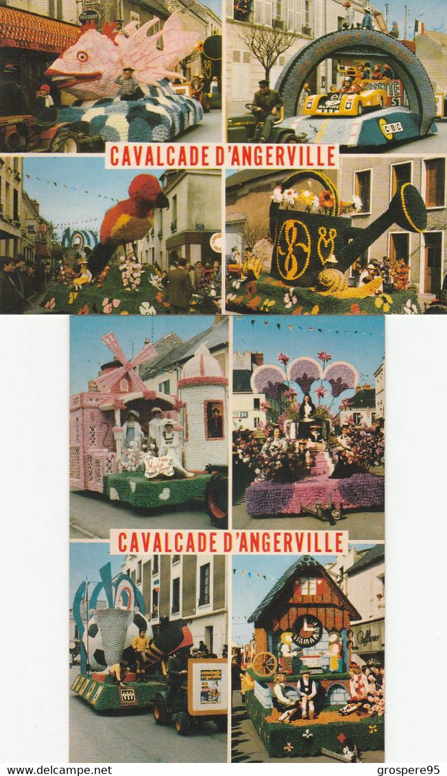 ANGERVILLE CAVALCADE 2 CARTES - Angerville