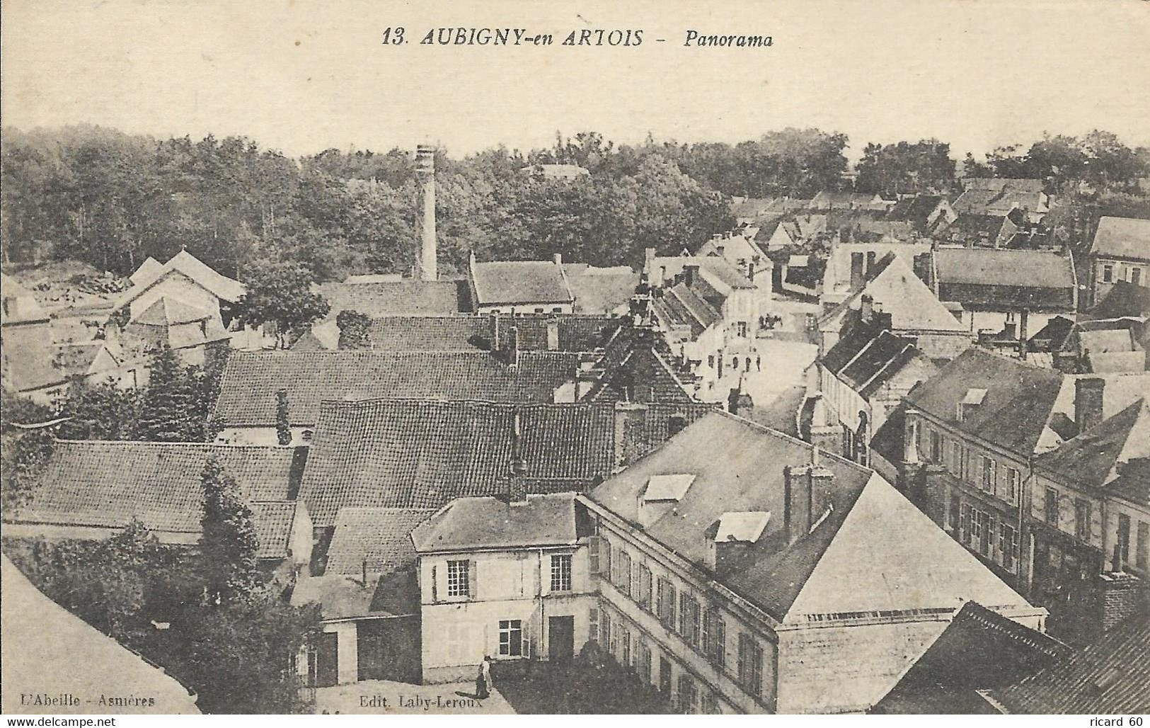 Cpa Aubigny En Artois, Panorama - Aubigny En Artois