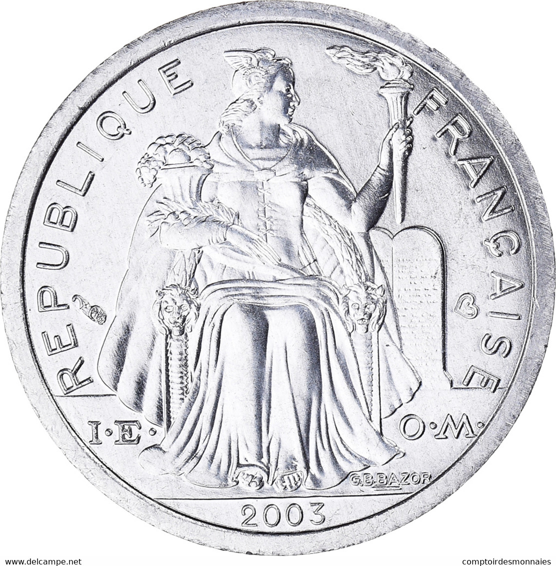 Monnaie, Polynésie Française, Franc, 2003, Paris, SPL+, Aluminium, KM:11 - French Polynesia