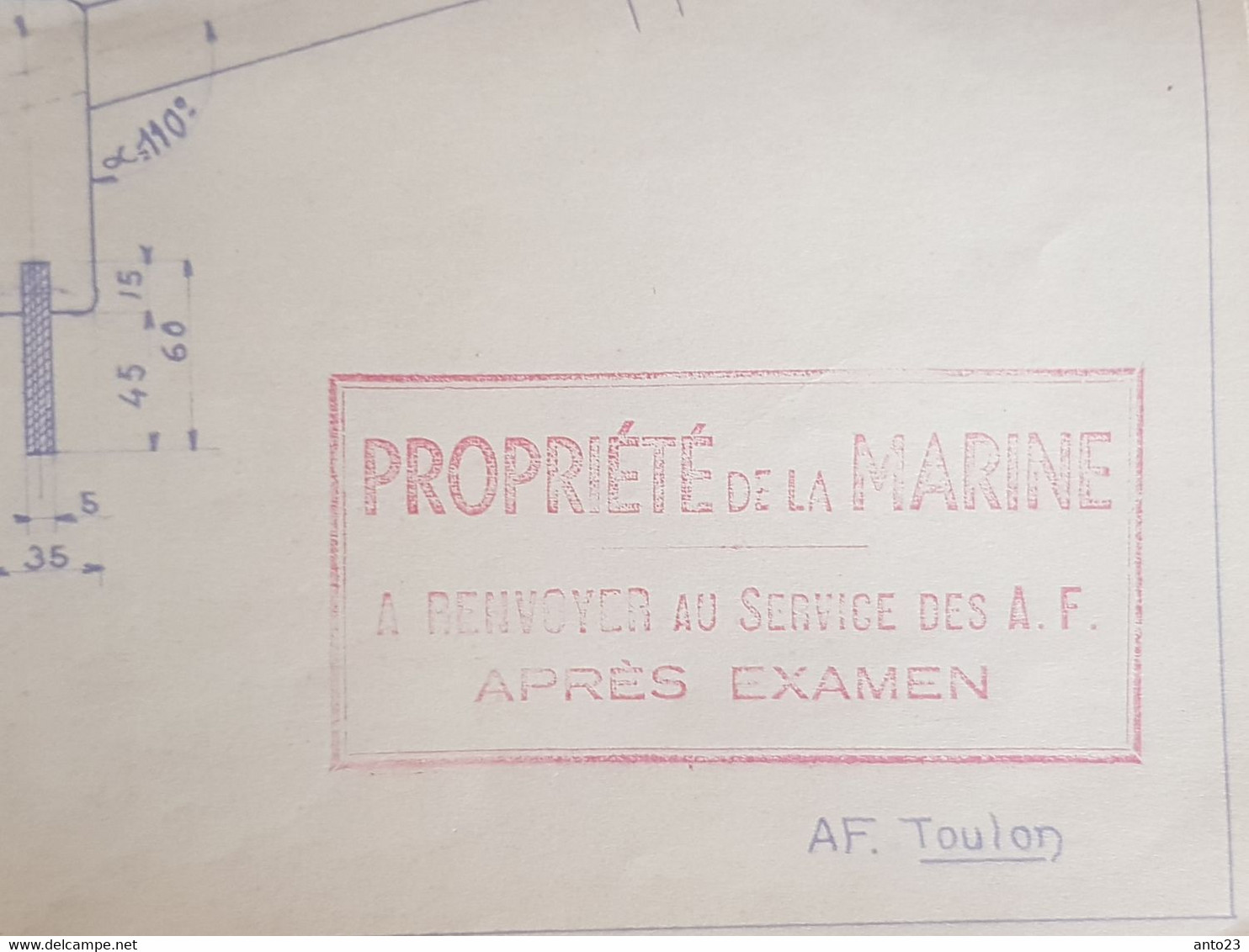 Plan D Un Râteau En Bois Pour Assécher Les Ponts Des Bateaux De La Marine National Document Officiel - Marine - - Other Plans