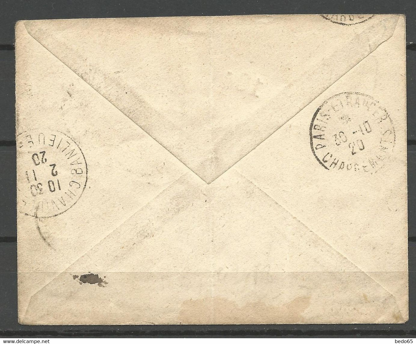 EVELOPPE AVEC N° 111a Double Surcharge CACHET NOUMEA / Signé CALVES /RARE - Lettres & Documents