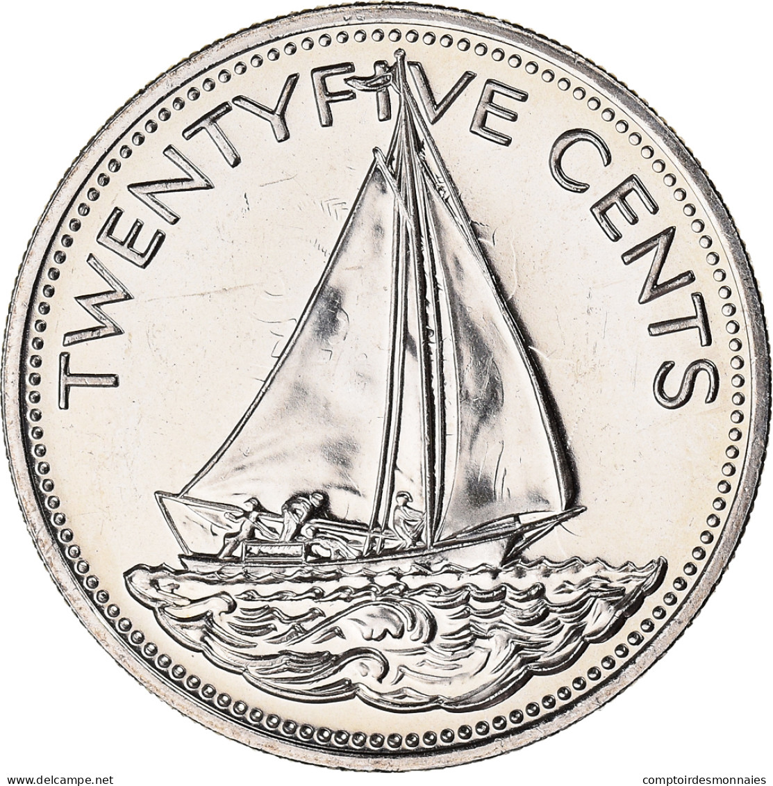 Monnaie, Bahamas, Elizabeth II, 25 Cents, 2005, SUP+, Cupro-nickel, KM:63.2 - Bahamas
