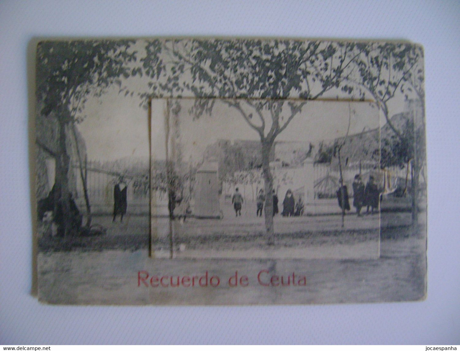 SPAIN / ESPANA - POSTCARD FROM CEUTA WITH 12 VIEWS ATTACHED SENT TO BRAZIL IN 1912 IN THE STATE - Ceuta