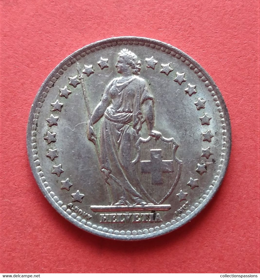 - SUISSE - 1 Franc - 1945 - Argent - - 1 Franc