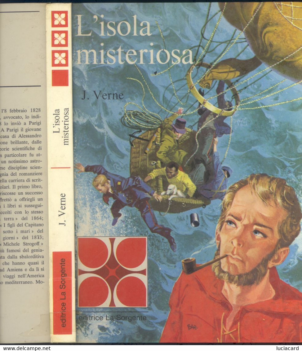 L'ISOLA MISTERIOSA - J. VERNE -EDITRICE LA SORGENTE 1968 - Niños Y Adolescentes