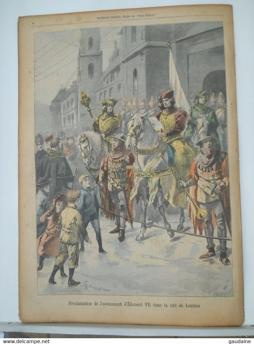 LE PETIT PARISIEN N°627 – 10 FEVRIER 1901 – EDOUARD VII ET ALEXANDRA – ANGLETERRE – LONDRES - Le Petit Parisien