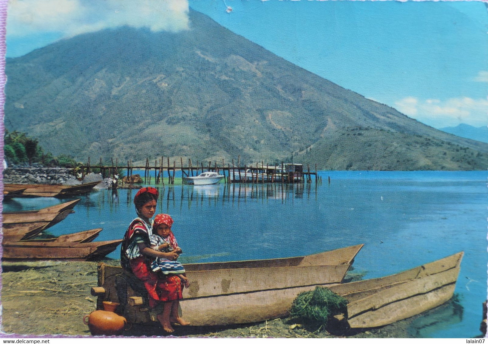 Carte Postale : Guatemala : Faldas Volcàn San Pedro Y Bahia Santiago Atitlàn - Guatemala