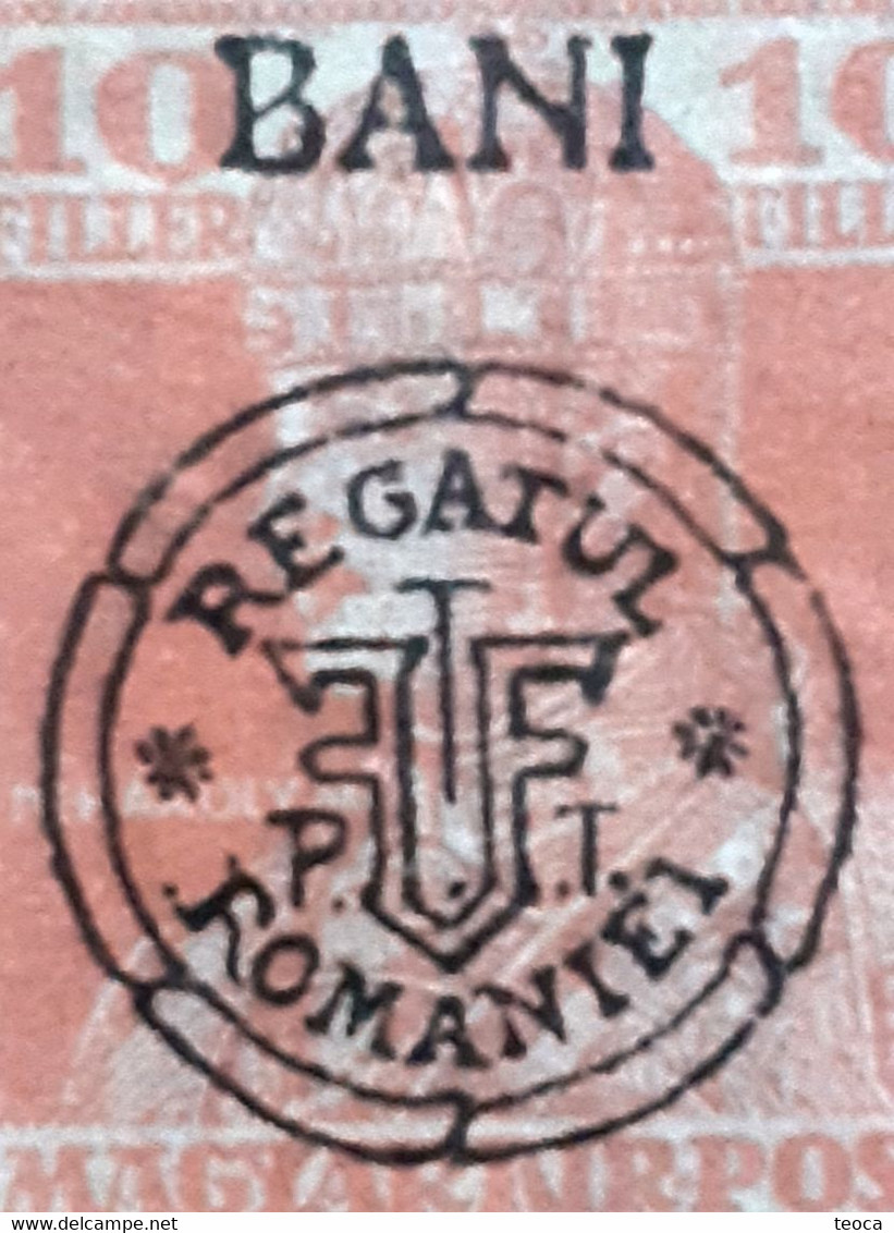 Stamps Error Transylvania 1919 Zone Occupation Printed With Broken "R" Regatul României , Overprint  Surcharge Misplaced - Transsylvanië