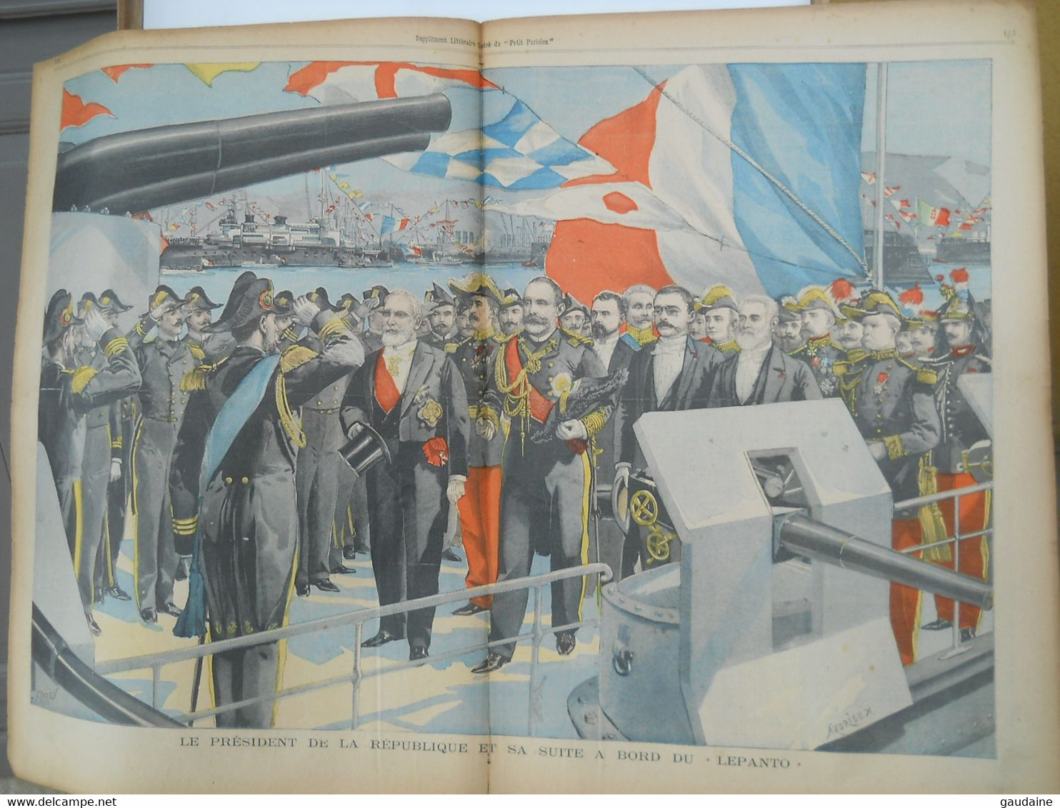 LE PETIT PARISIEN N°637 – 21 AVRIL 1901 –LE CANOT ARRIVANT AU LEPANTO – PRESIDENT MAC-KINLEY A WASHINTON AU CAPITOLE - Le Petit Parisien