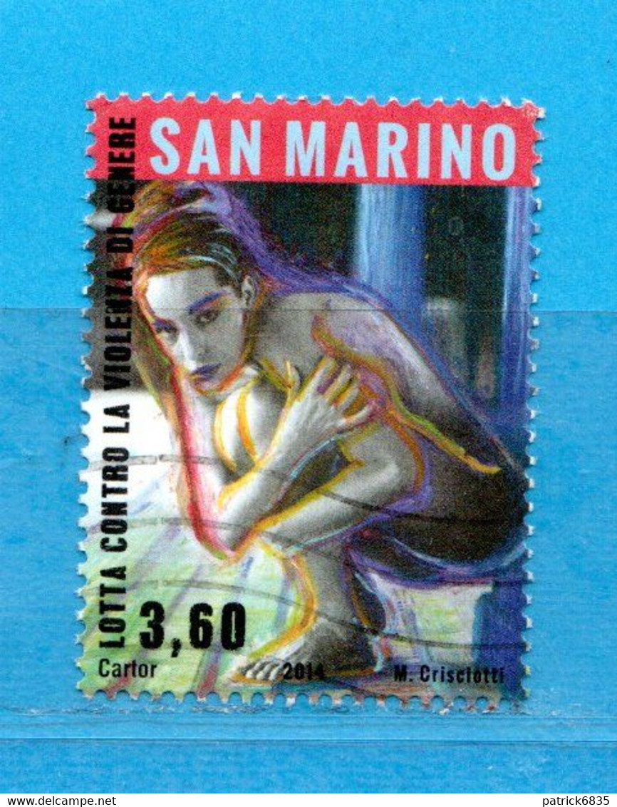 S.Marino ° 2014 - Lotta Contro La Violenza Di Genere. € 3,60 Unif. 2432.  Usato - Gebruikt