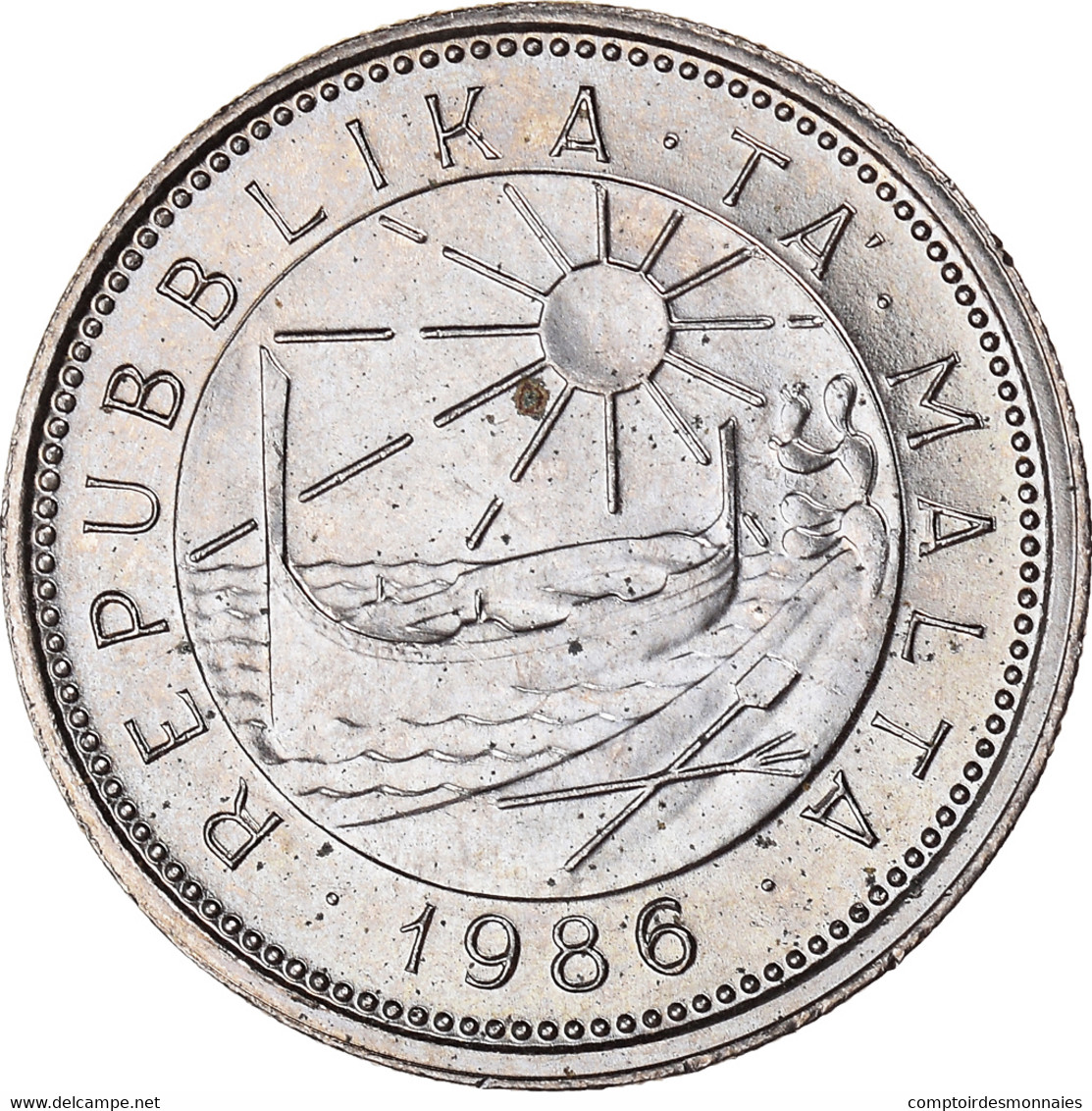 Monnaie, Malte, 10 Cents, 1986, British Royal Mint, SUP+, Cupro-nickel, KM:76 - Malte