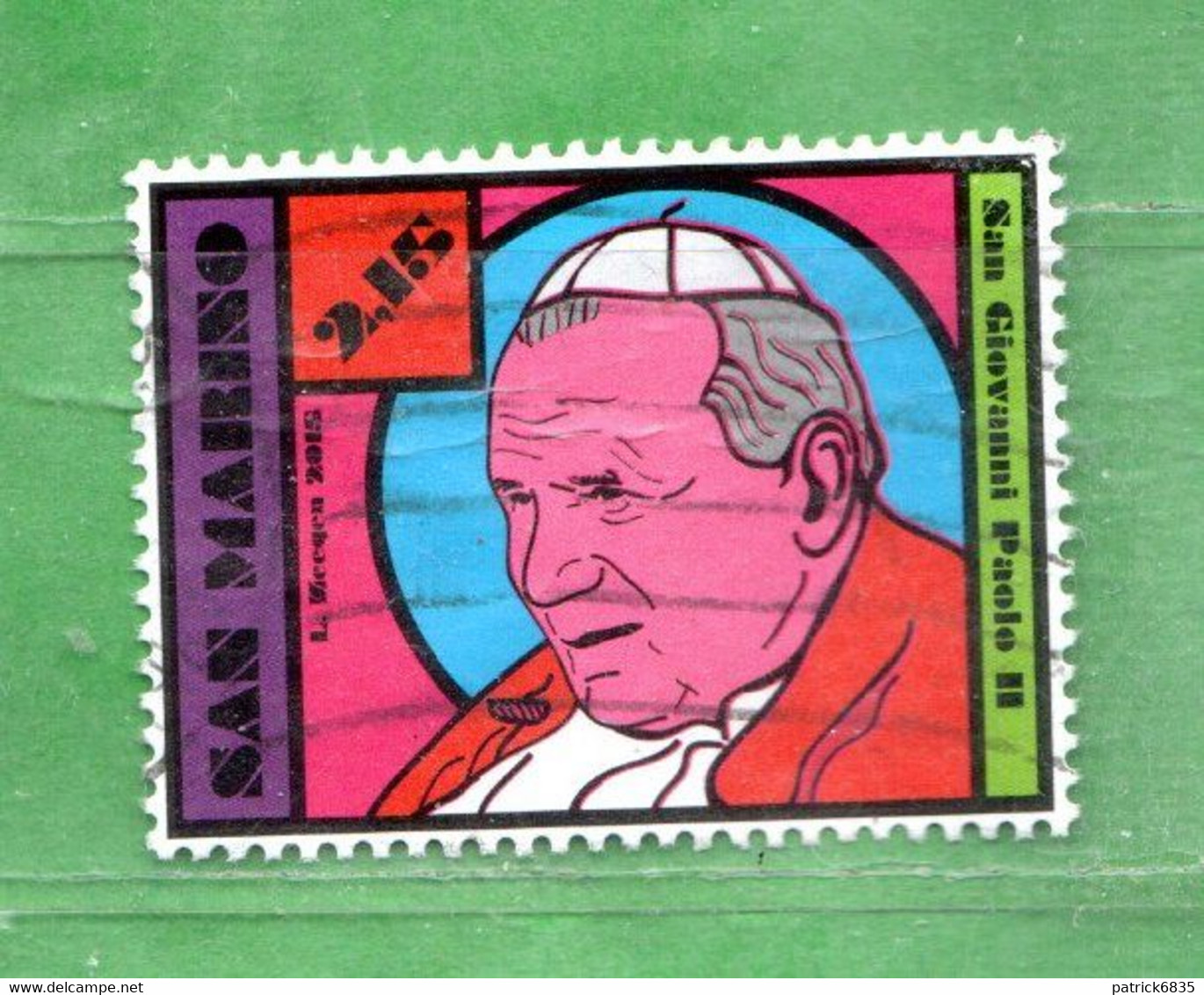 S.Marino ° 2015 -  PAPA GIOVANNI PAOLO II. Unif. 2487.  Usato - Used Stamps