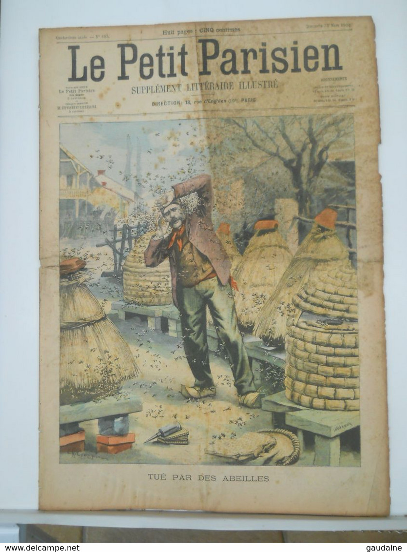 LE PETIT PARISIEN N°685 - 23 MARS 1902 - APICULTEUR TUE PAR DES ABEILLES A QUINCEY – SECHERESSE EN ALGERIE - Le Petit Parisien