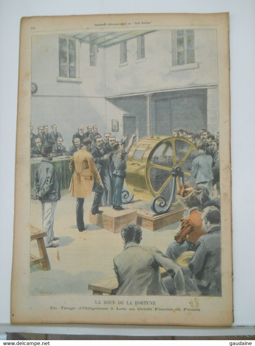 LE PETIT PARISIEN N°713 - 5 OCTOBRE 1902 - CYCLISME, COURSE DES 100 KILOS - ROUE DE LA FORTUNE, LOTERIE CREDIT FONCIER - Le Petit Parisien