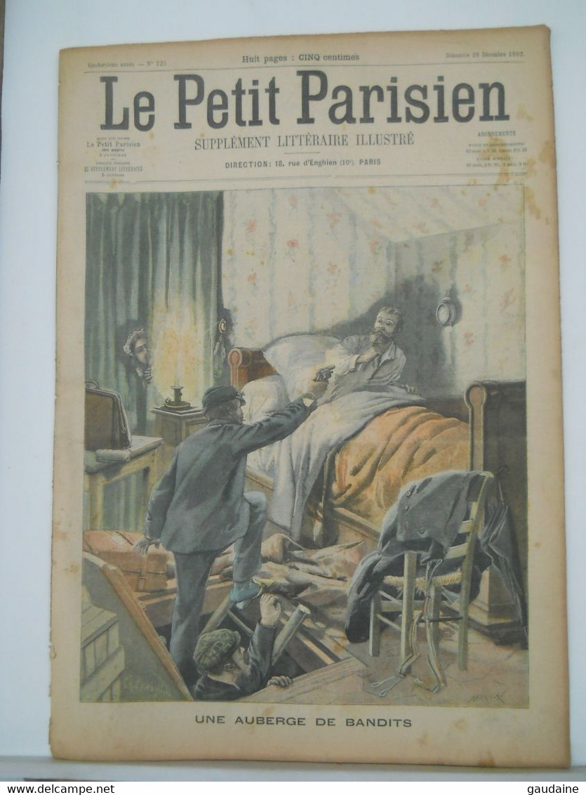 LE PETIT PARISIEN N°725 - 28 DECEMBRE 1902 - AUBERGE DE BANDIT A AUZAT-LE-LUGUET – NAVIRES AU VENEZUELA - Le Petit Parisien