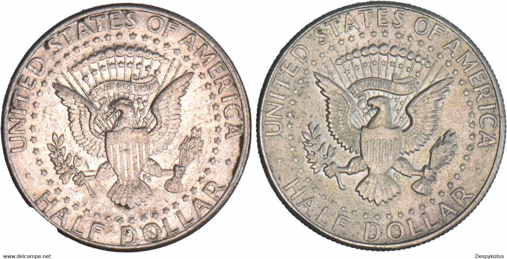 Etats-Unis - Lot De 2 Half Dollar Kennedy - 1967 (argent) Et 1996 - 07-131 - 1964-…: Kennedy