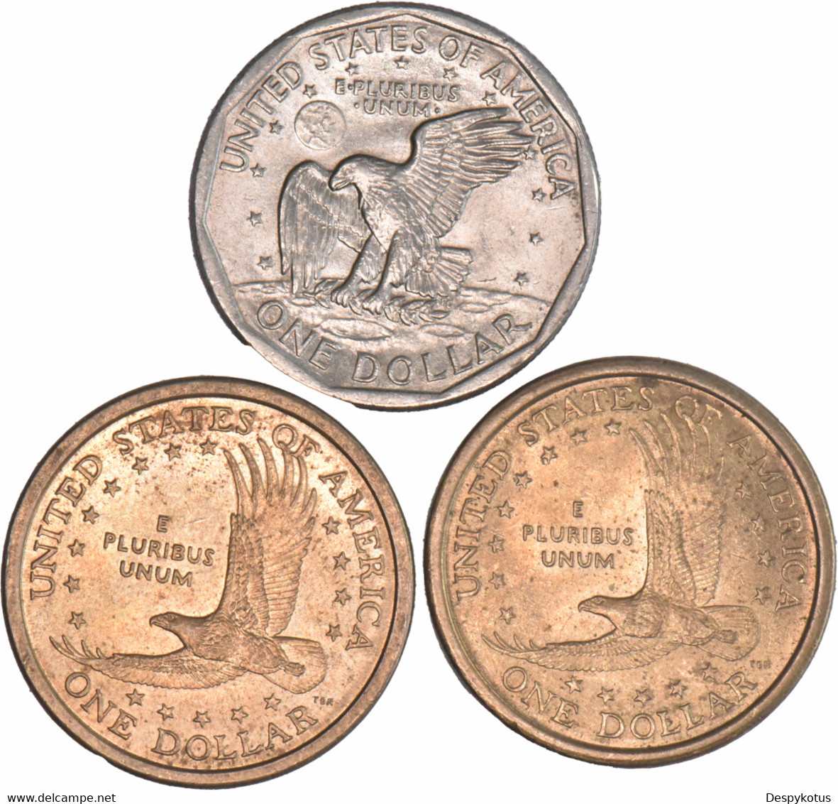 Etats-Unis - Lot De 3 X One Dollar Susan B Anthony And Native Americans - 07-132 - Zonder Classificatie