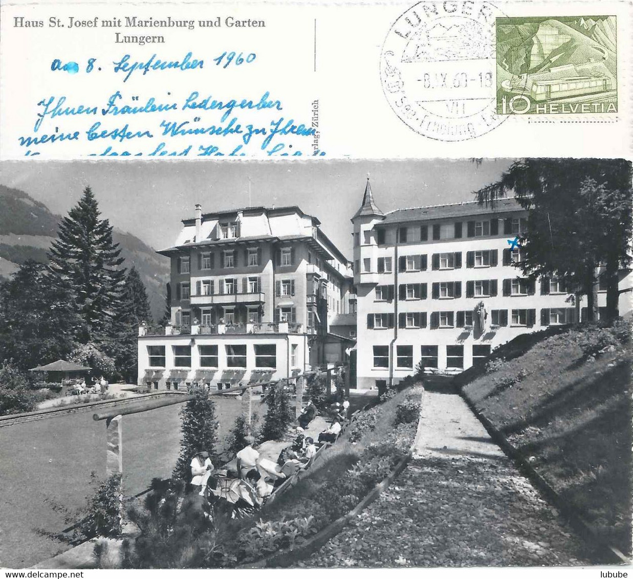 Lungern - Haus St.Josef Mit Marienburg Und Garten        Ca. 1950 - Lungern