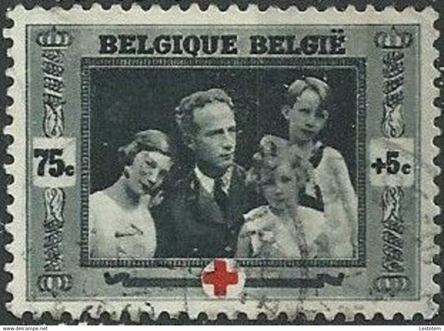 Belgie  Belgique  OBP  1939  499  Rode Kruis Gestempeld - 1918 Rotes Kreuz