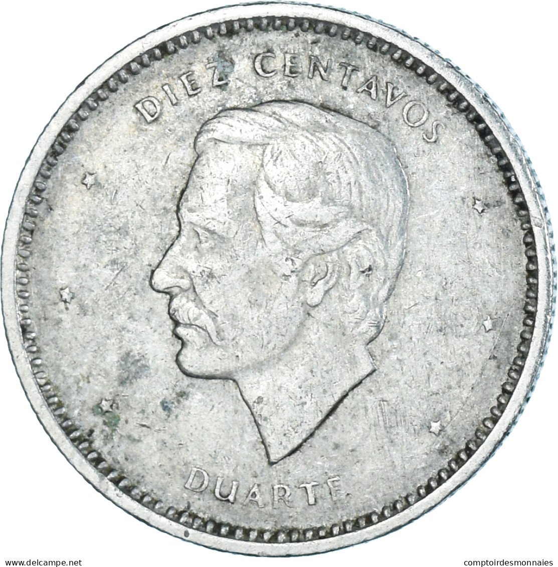 Monnaie, République Dominicaine, 10 Centavos, 1987 - Dominicana